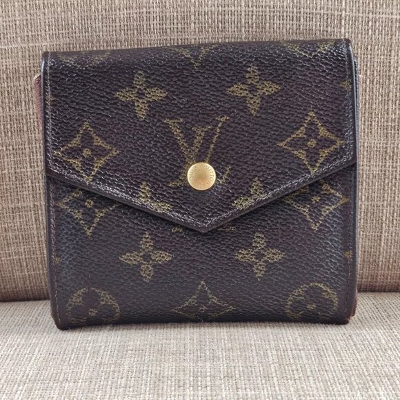 Louis Vuitton Card Holder Monogram Elise Trifold Wallet Made in Frane Read Desc - Picture 1 of 13